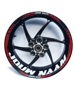 gepersonaliseerde motorvelg stickers