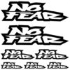 no fear 2. outline stickerset