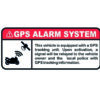 gps alarm systeem sticker