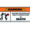 warning sticker motorcycle