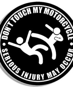 dont touch my bike sticker