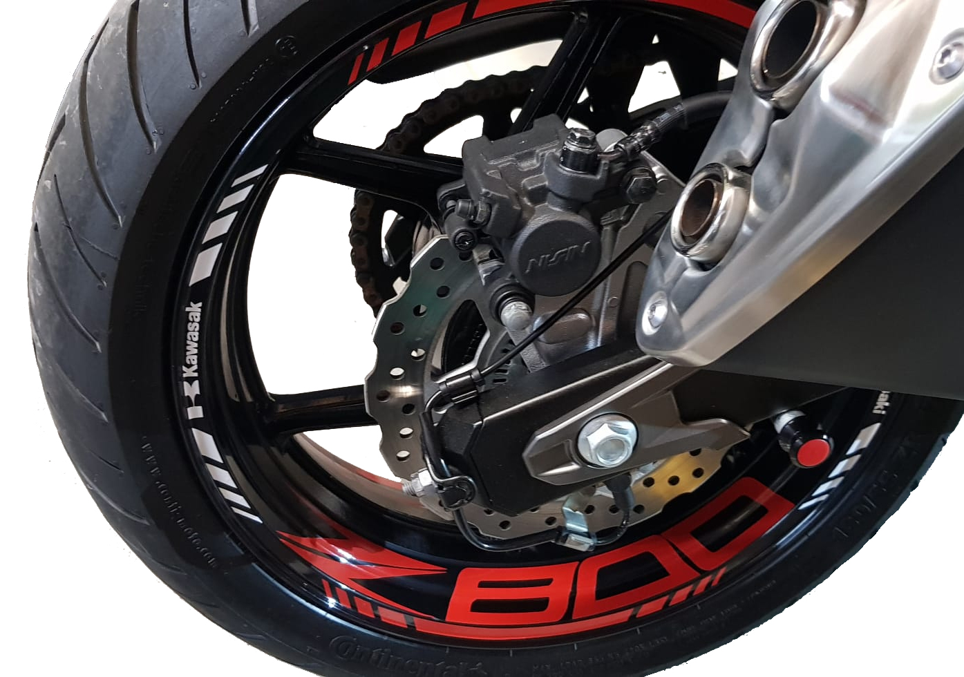 Kawasaki Z800 Velg stickerset - Afbeelding 4
