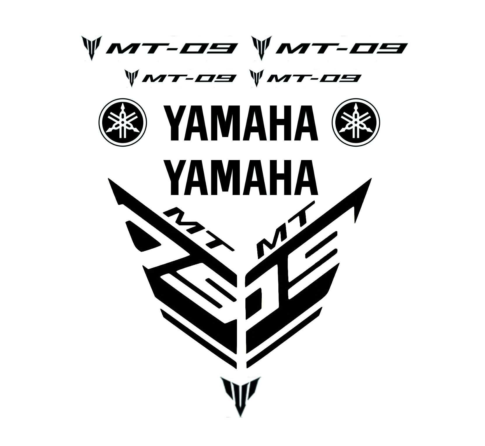 yamaha mt09 stickerset