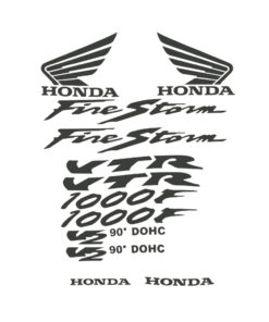 honda firestorm vtr1000 stickerset