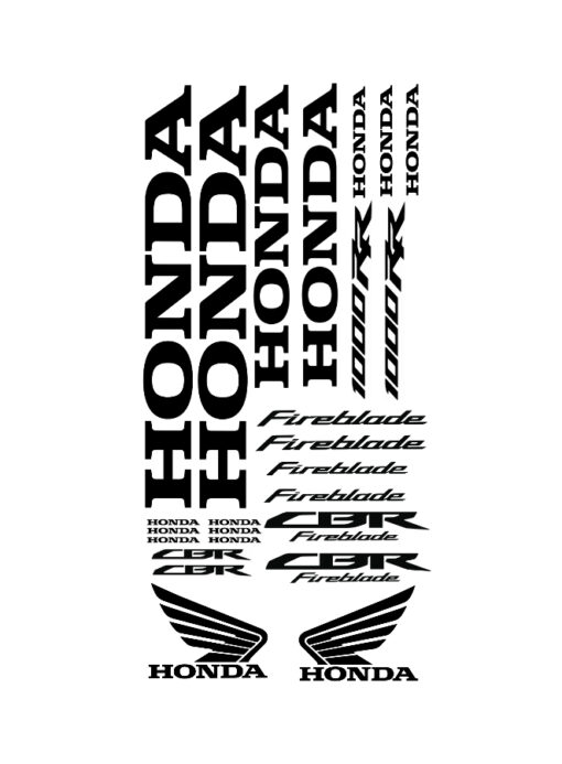 2017 honda cbr1000rr stickerset