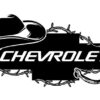 chevrolet cowboy sticker