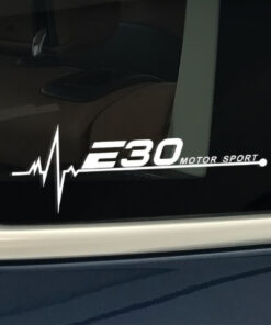 bmw e30 raamsticker