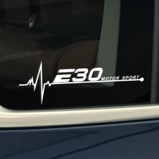 bmw e30 raamsticker