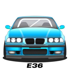 BMW e36 contour sticker