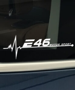 bmw e46 raamsticker