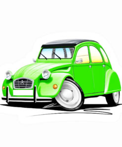 citroën 2cv cartoon sticker