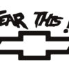 chevrolet fear this sticker
