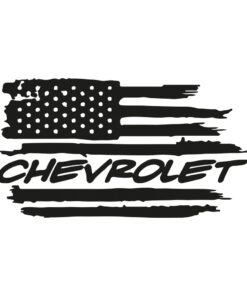 chevrolet us vlag sticker