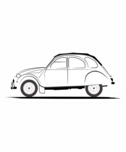 citroën 2cv contour sticker