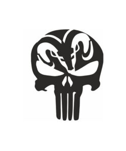 dodge skull sticker