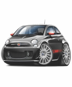 fiat500 cartoon sticker