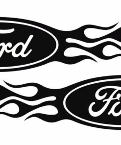 ford on fire sticker