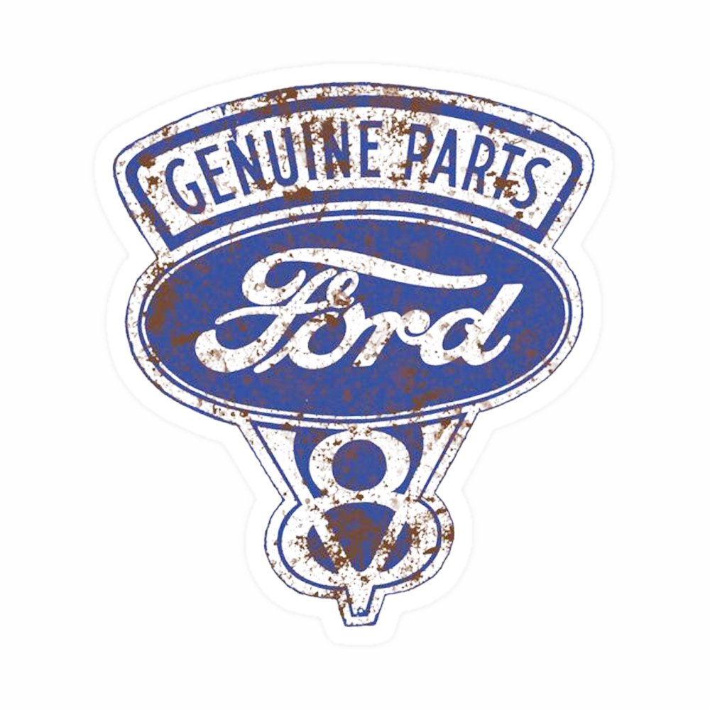 rusty v8 ford sticker
