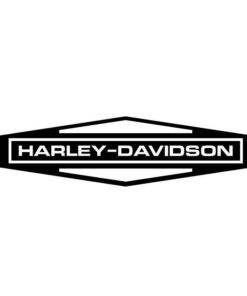 Harley Davidson Aufkleber in Anthrazit