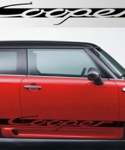 mini cooper s zijkant sticker