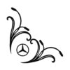 mercedes raamsticker no1