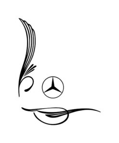 mercedes raamsticker no2.