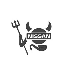 nissan sticker duiveltje
