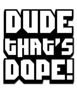 Dude that's dope