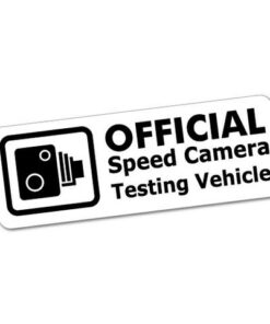 Official camera speed testing vehicle