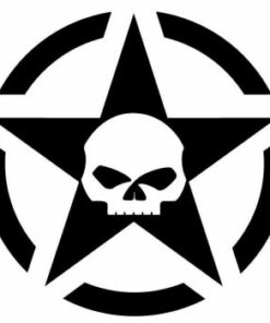 Armystar no. 9 Harley Davidson skull