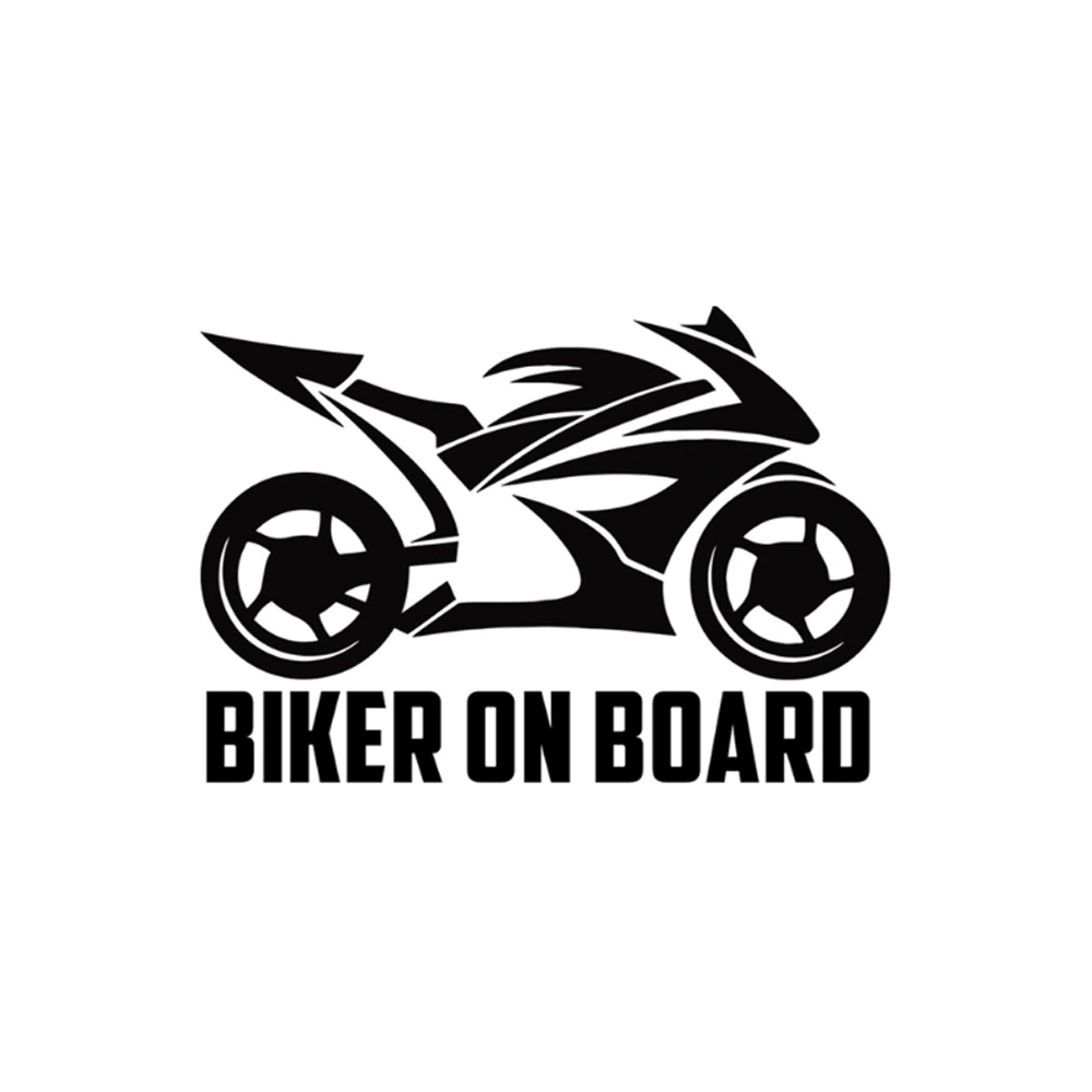 biker on board no.2 sticker