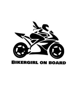 Bikergirl on board