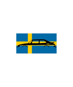 saab vlag sticker