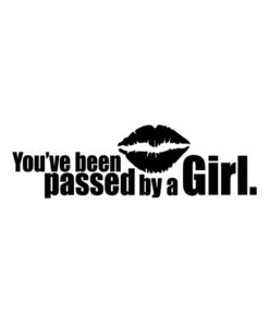 You've been passed by a girl