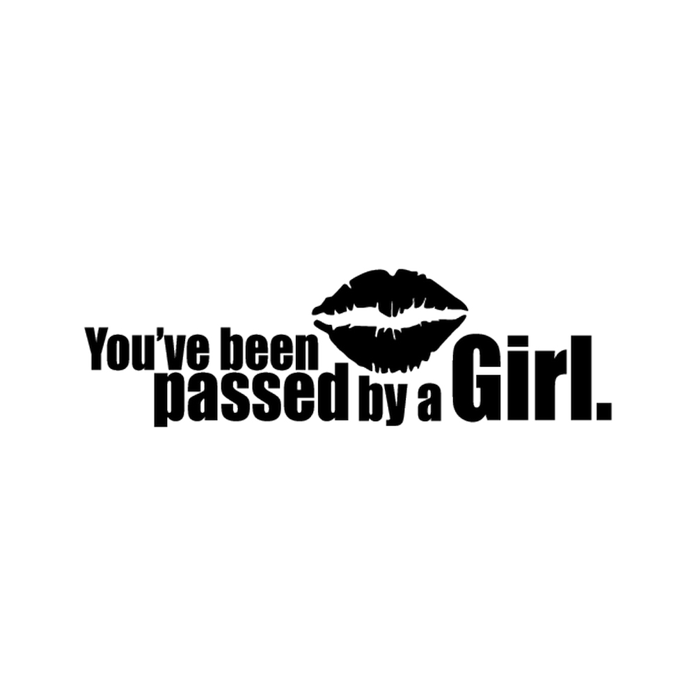 You've been passed by a girl