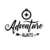 adventure awaits sticker