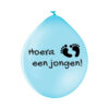 Hoera een jongen (ballon) sticker
