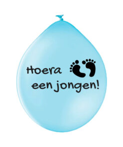 Hoera een jongen (ballon) sticker