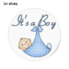 Its a boy stickers rond geboortestickers