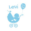 its a boy baby sticker met eigen naam geboorte