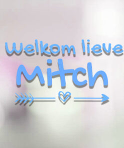 welkom lieve naam jongen betaalbare baby geboortesticker