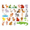 grote kinderstickers op vel dieren variatie nr. 1 betaalbaar