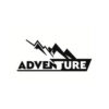 adventure sticker black and white