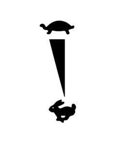schildpad haas gashendel sticker throttlesticker rabbit turtle