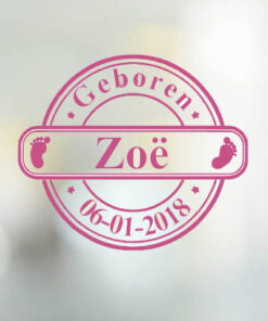 geboorte sticker met naam en datum betaalbare kwaliteit!