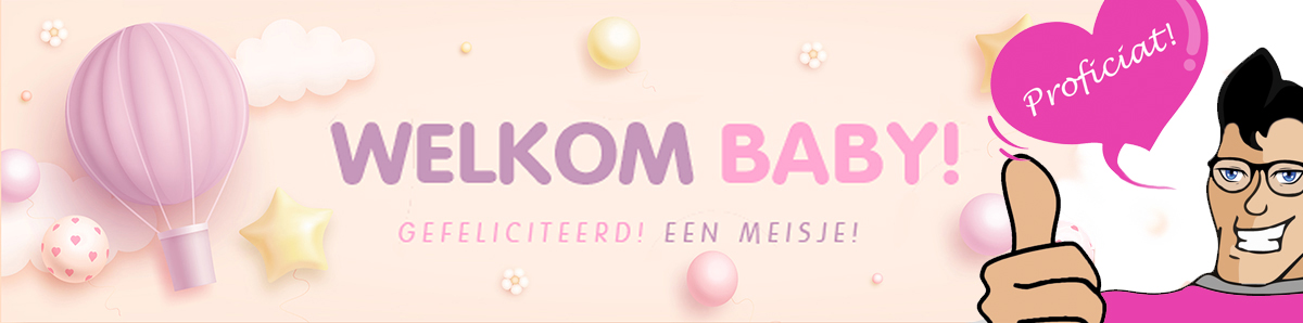 proficiat meisje sticker goedkope stickers bij de stickerman