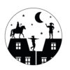 sinterklaas ronde raamsticker 1