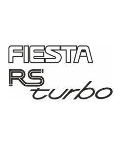 ford fiesta rsturbo sticker