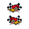 hot rod duck speedfreak smoker sticker