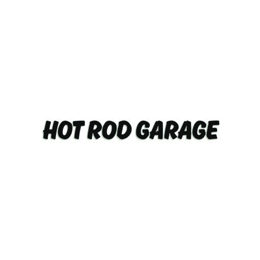 hot rod garage sticker